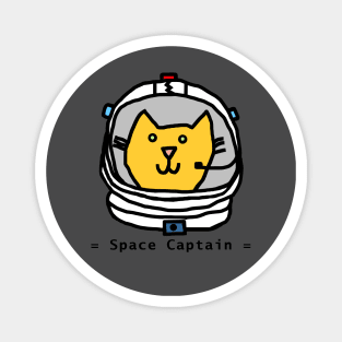Space Cat Portrait Magnet